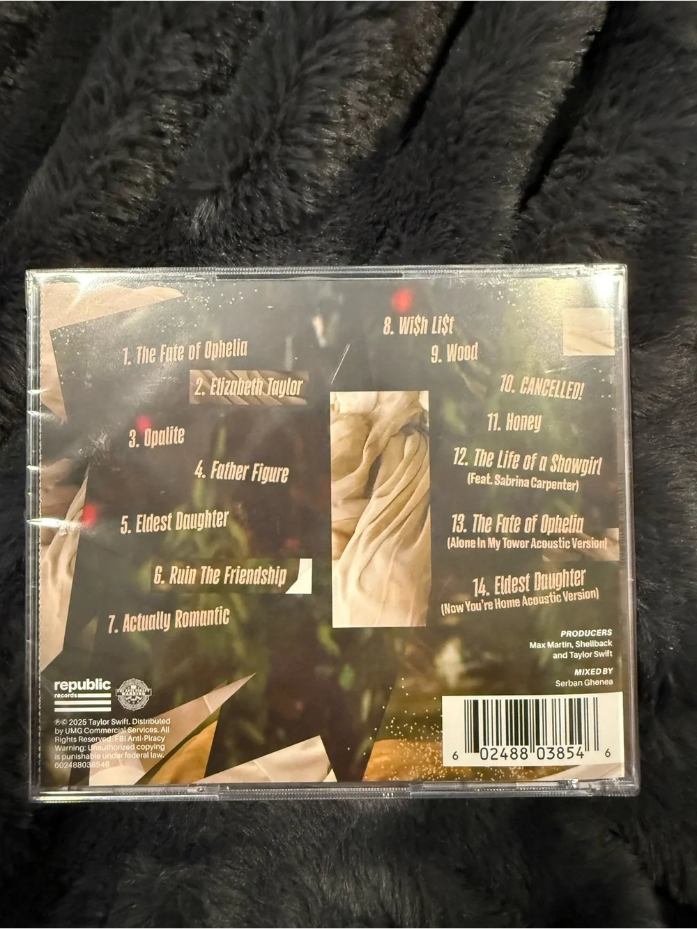 The Life of a Showgirl Ophelia Variant CD Sealed +  Bonus Tracks Collector Editi - Picture 2 of 2